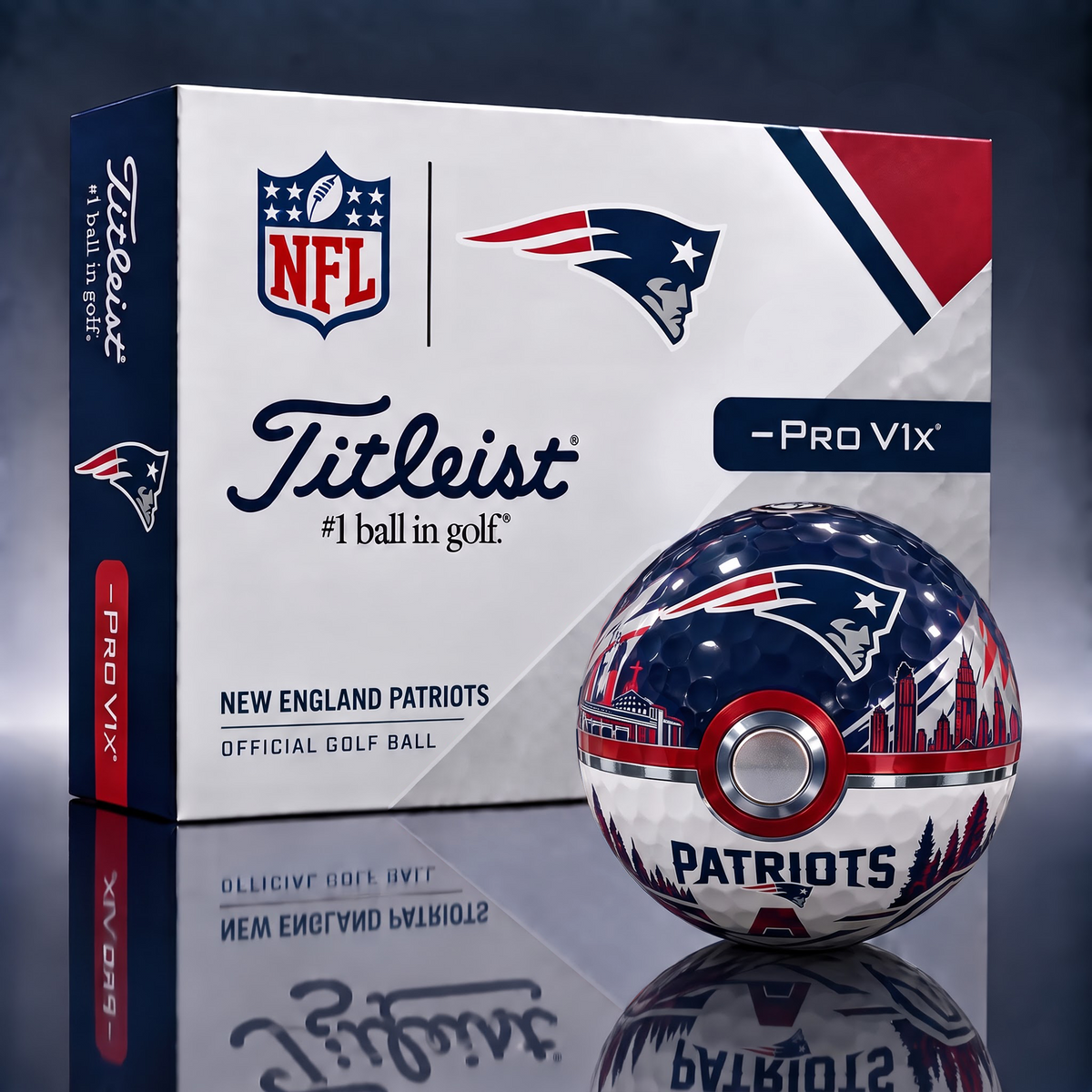 NEP x 1-of-1 NFL Pokeball Titleist Pro V1x Golf Balls