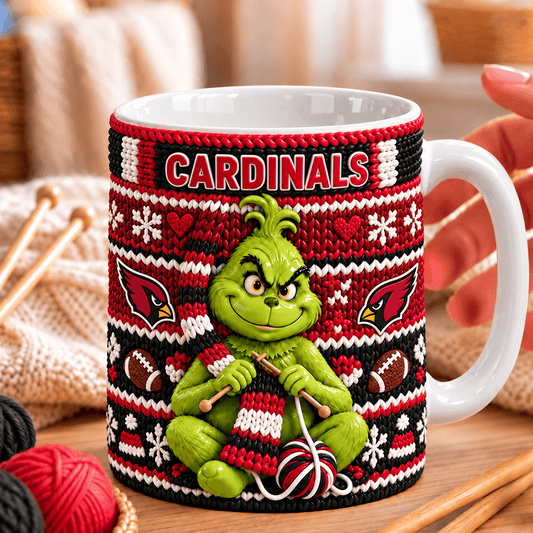 NFL x ARI Grinch Knitting Coffee Mug