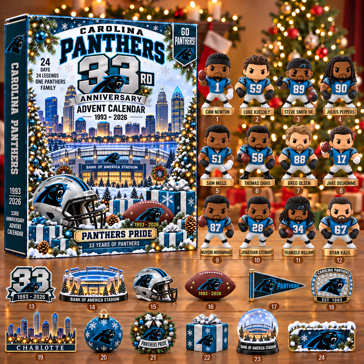 NFL x CAR 24 Days 2026 Anniversary Advent Calendar Blind Box