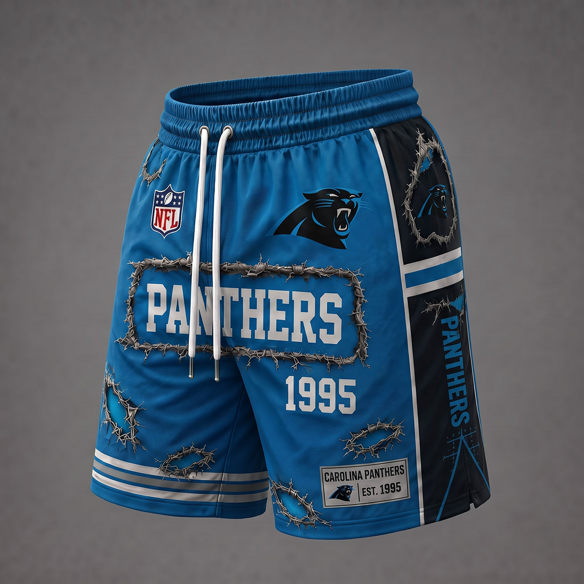 NFL x CAR Distressed Shorts