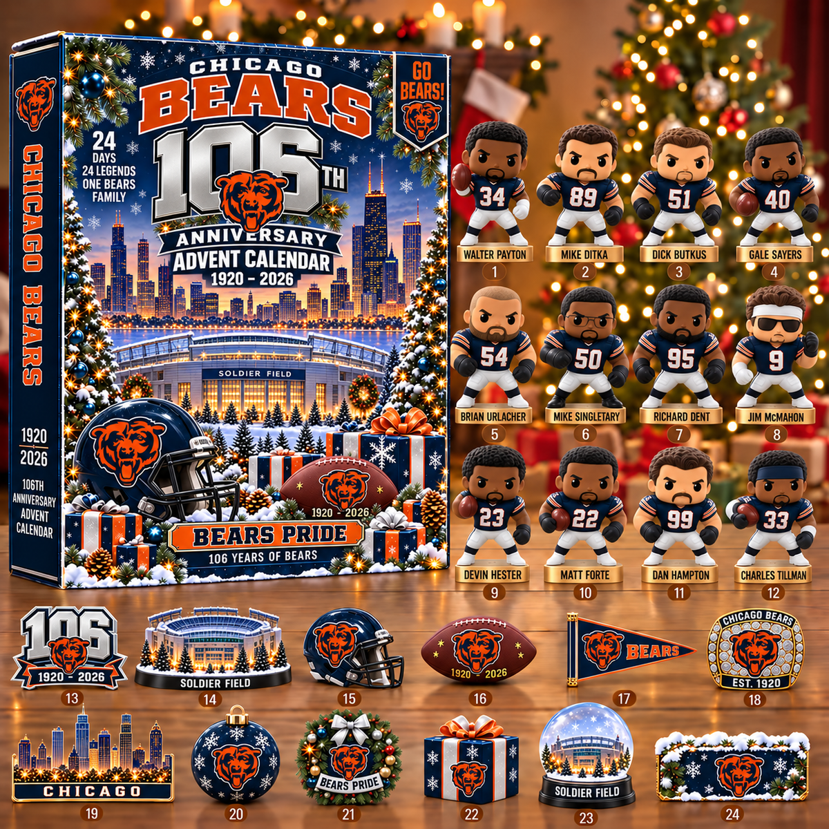 NFL x CHI 24 Days 2026 Anniversary Advent Calendar Blind Box