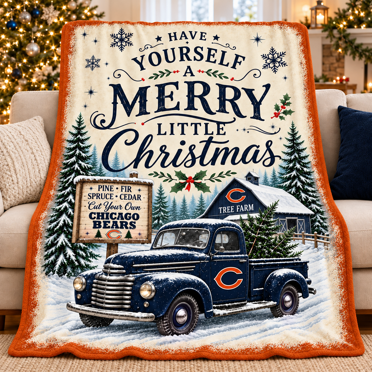 NFL x CHI Tree Farm Premium Blanket