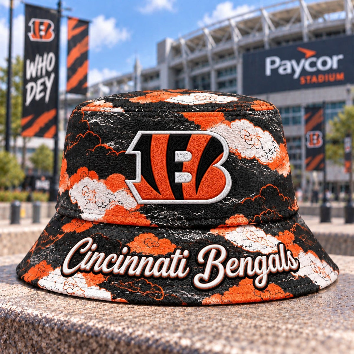 NFL x CIN Cloud Bucket Hat For Fan