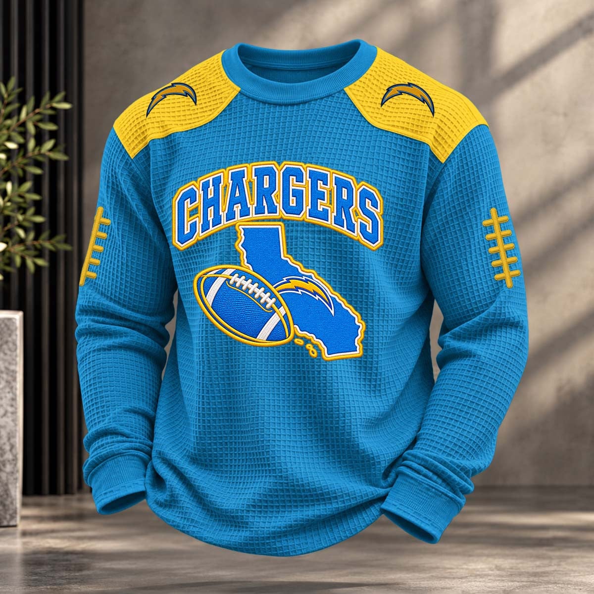 NFL x LAC Team Color Waffle Sweatshirt