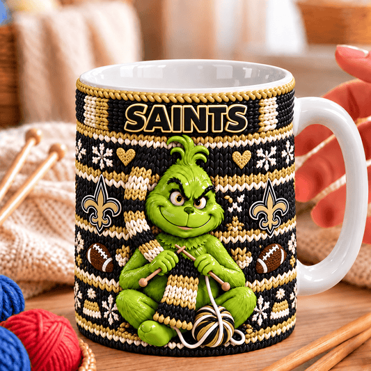 NFL x NO Grinch Knitting Coffee Mug