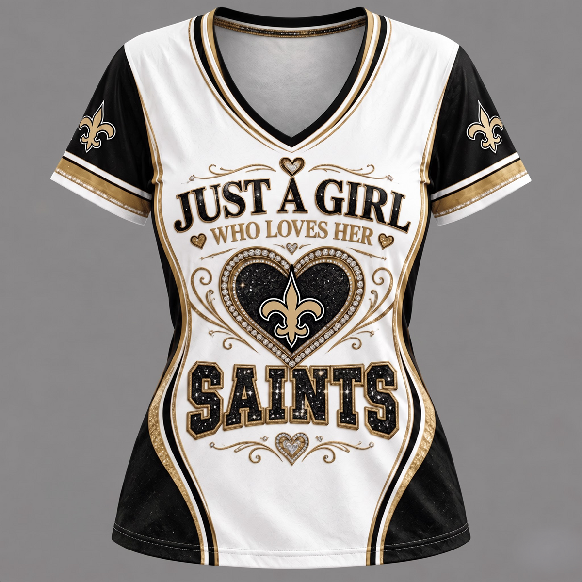 NFL x NO Just A Girl V-Neck Shirt