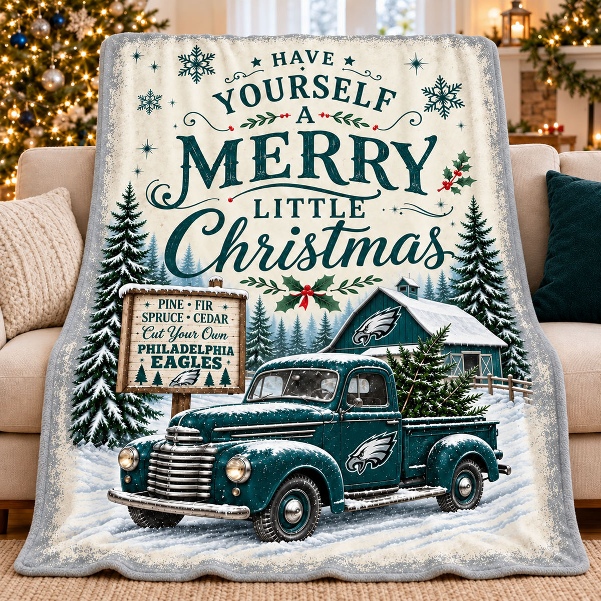 NFL x PHI Tree Farm Premium Blanket