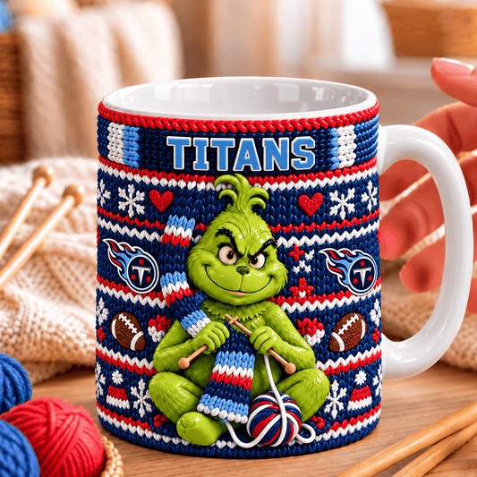 NFL x TEN Grinch Knitting Coffee Mug