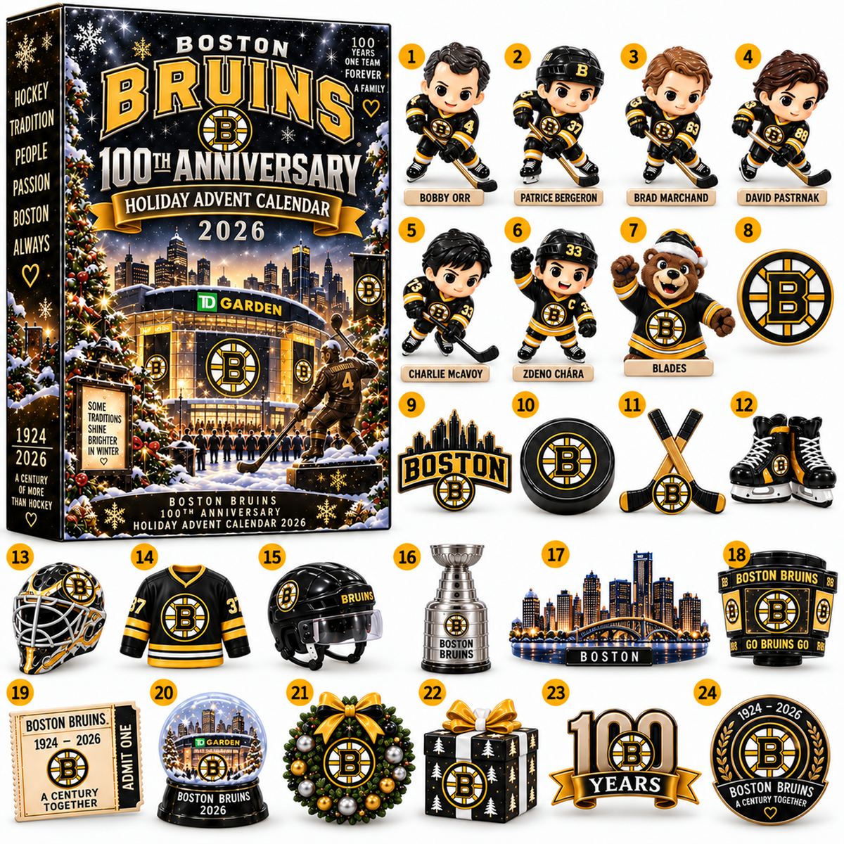 NHL x BOS Christmas V3 Advent Calendar Blind Box