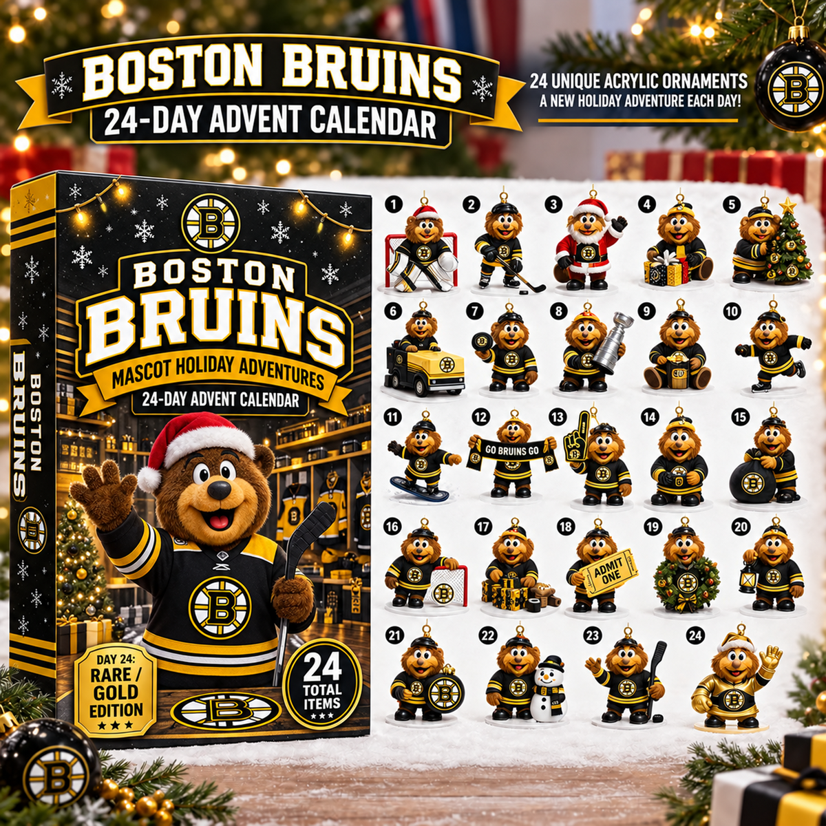 NHL x BOS Mascot Advent Calendar