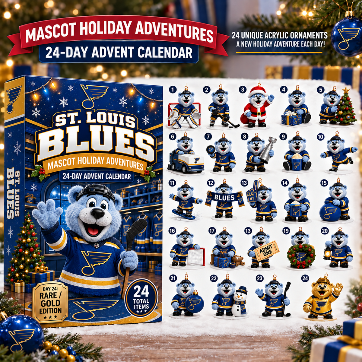NHL x STL Mascot Advent Calendar