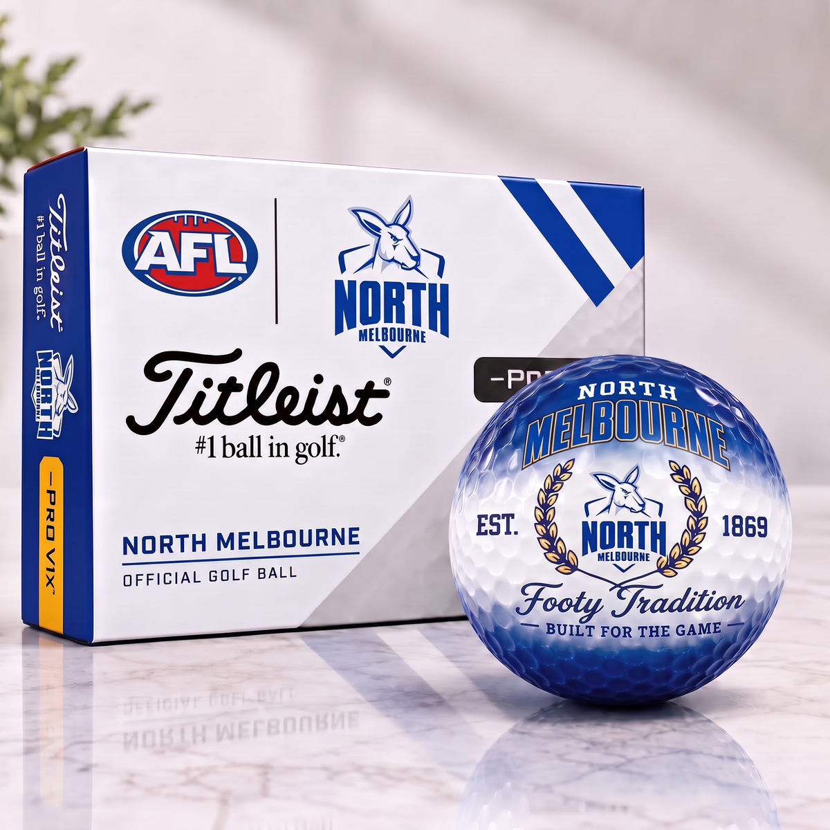 NM x Custom AFL Football Tradition Golf Ball Set