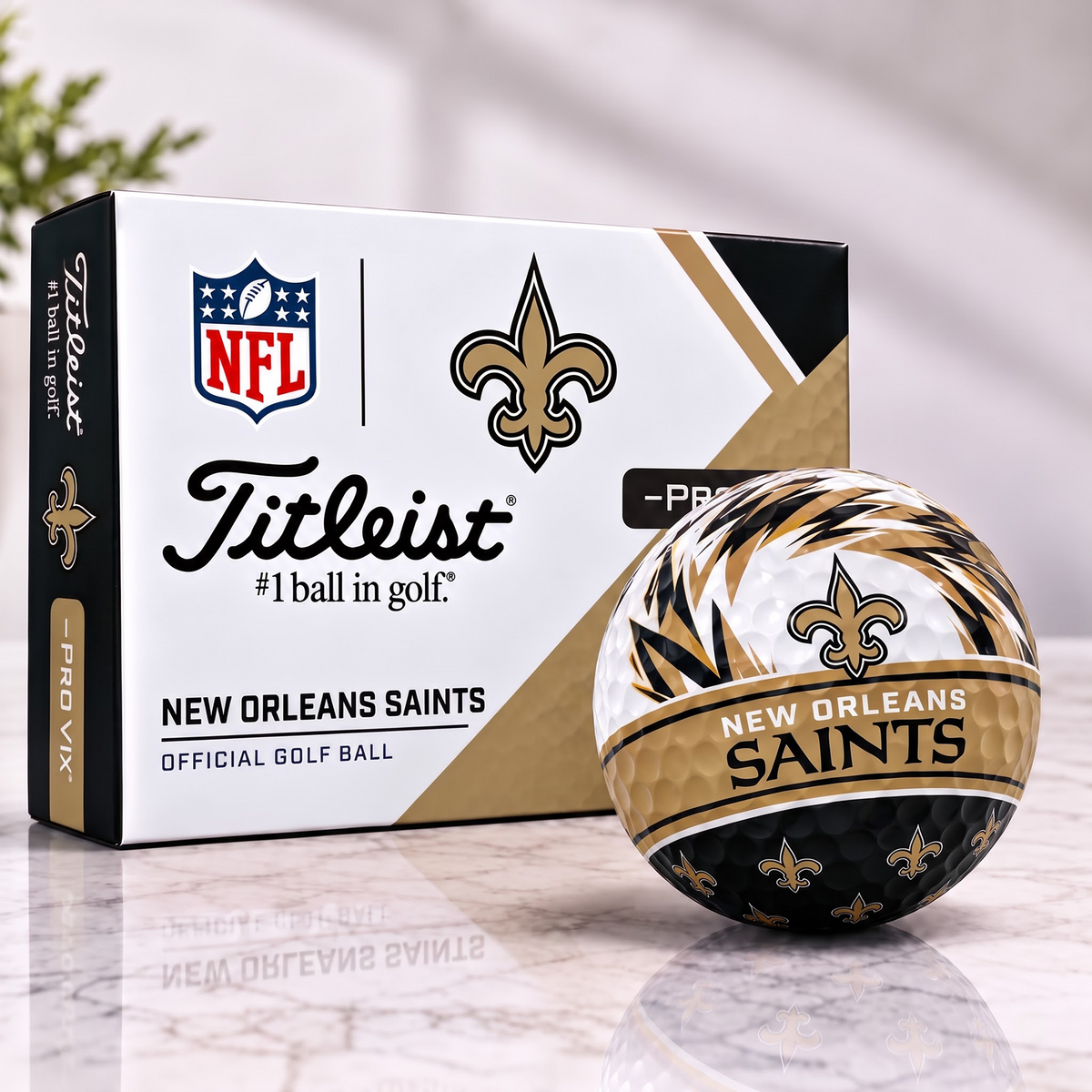 NO X NFL 1-OF-1 IN-HOUSE CRAFTED TITLEIST PRO V1X NFL GOLF BALLS