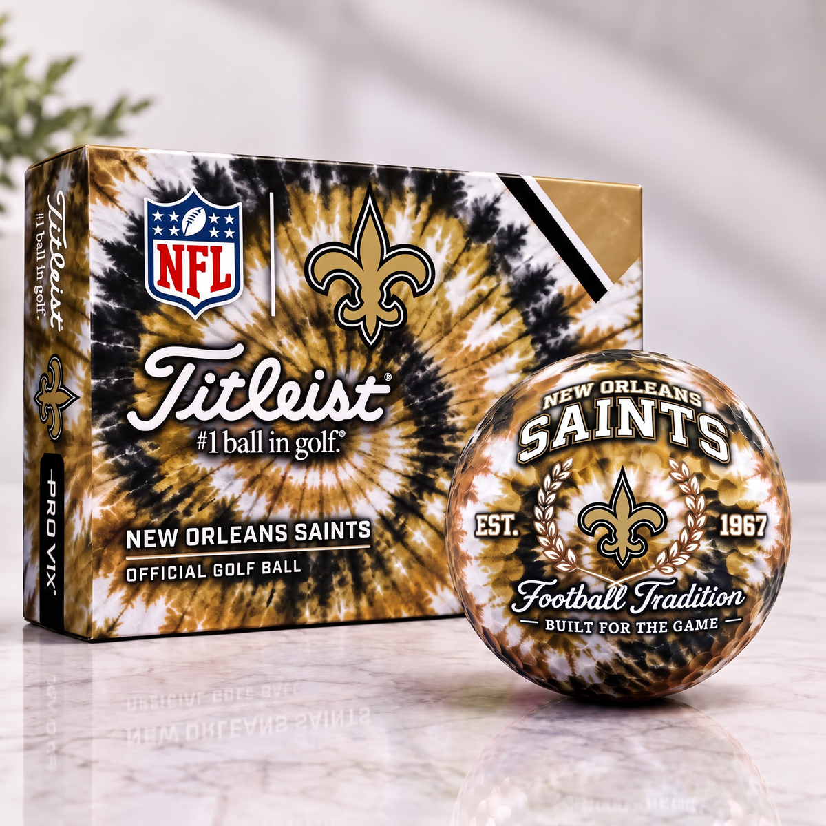 NO X Tradition Tie Dye Golf Ball
