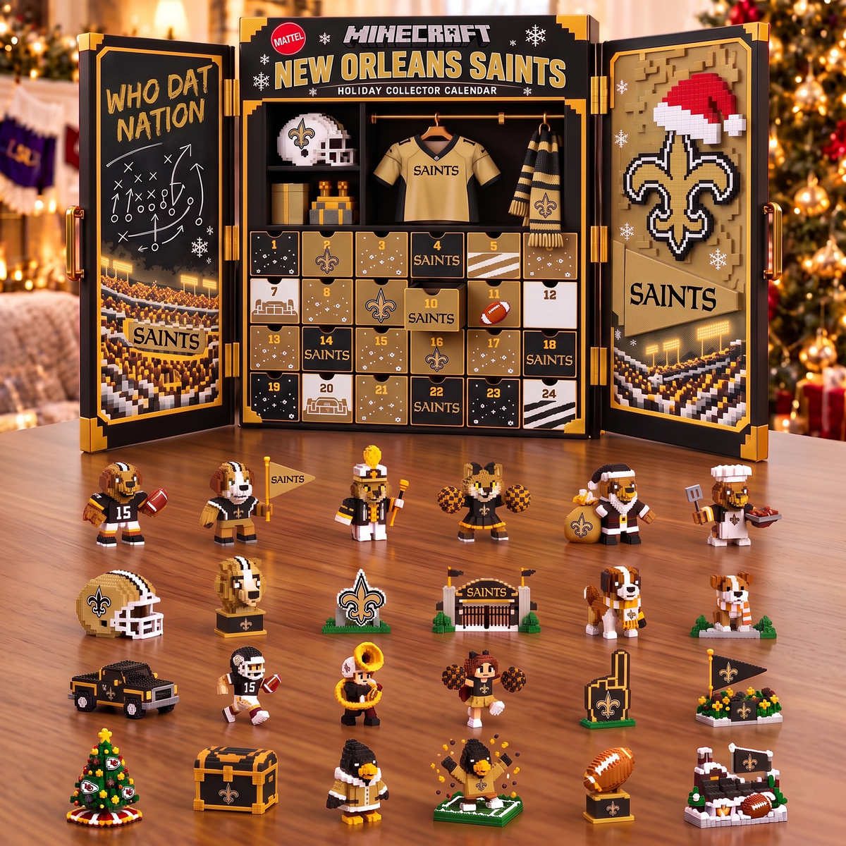 NO x 1-of-1 Custom NFL Team Christmas Advent Calendar Blind Box Set