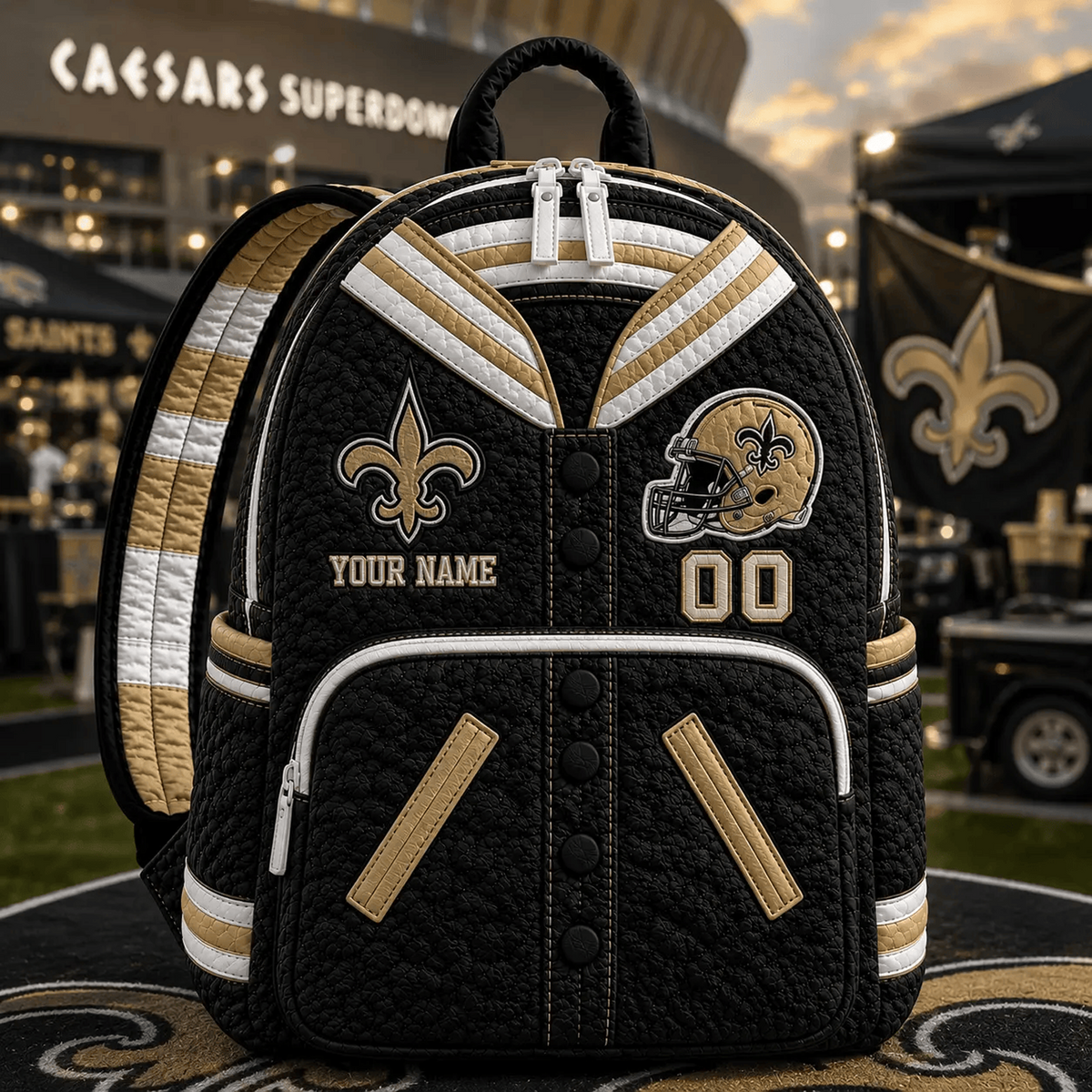NO x NFL Premium Varsity Quilted Backpack Personalized Gift For Fan - Limited Edition