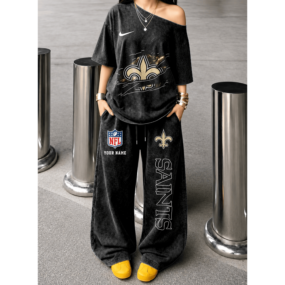 NO x NFL Relaxed Fit Two Piece Sportswear Set