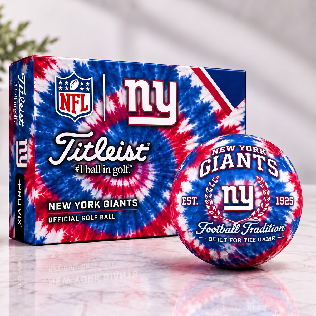 NYG X Tradition Tie Dye Golf Ball
