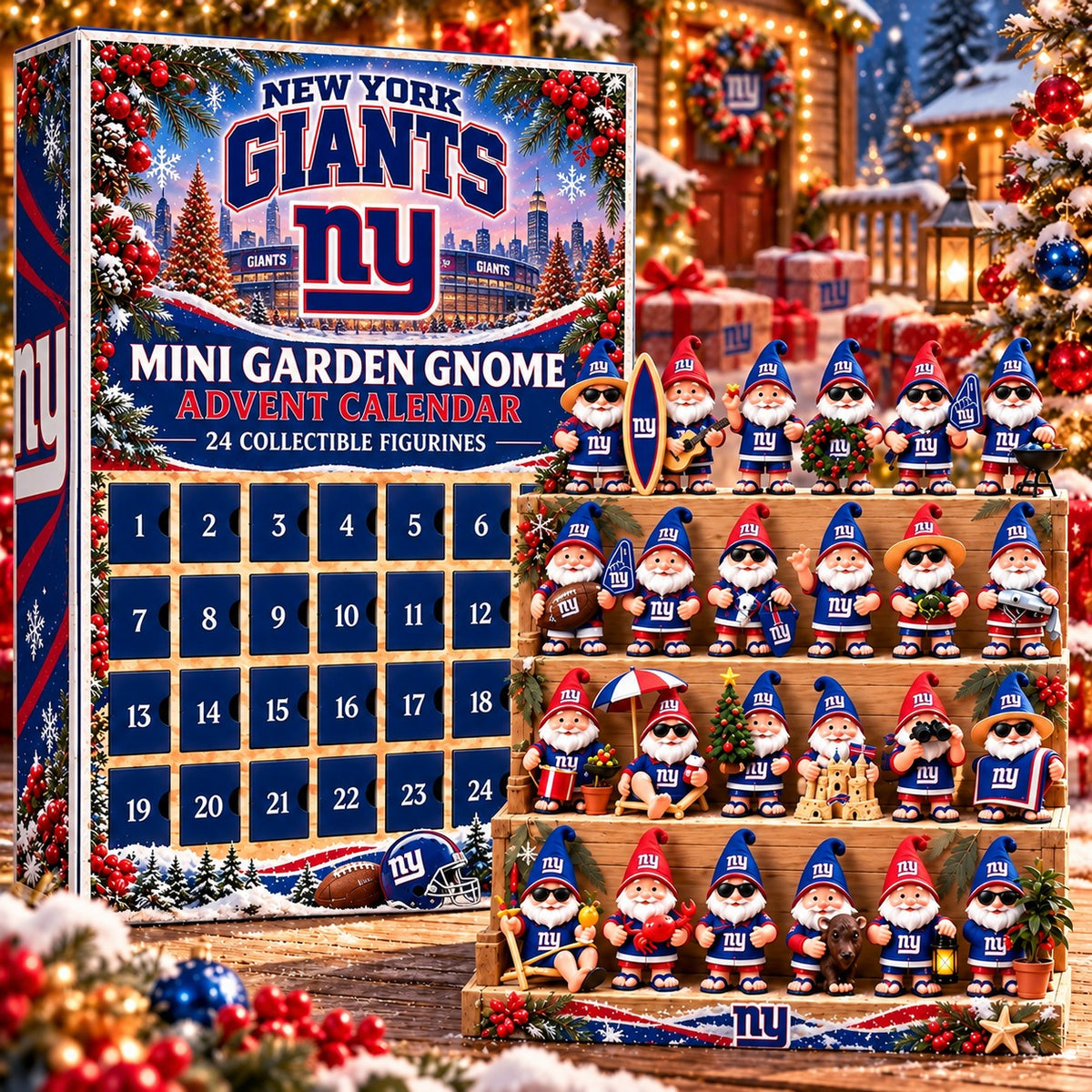 NYG x NFL Mini Garden Gnome Advent Calendar