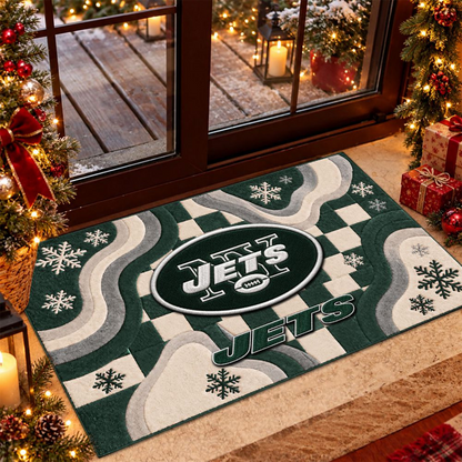 NYJ x NFL Christmas Doormat