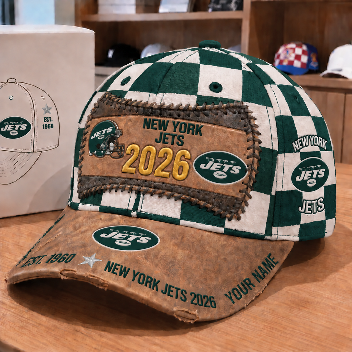 NYJ x NFL Vintage Casual Football Hat
