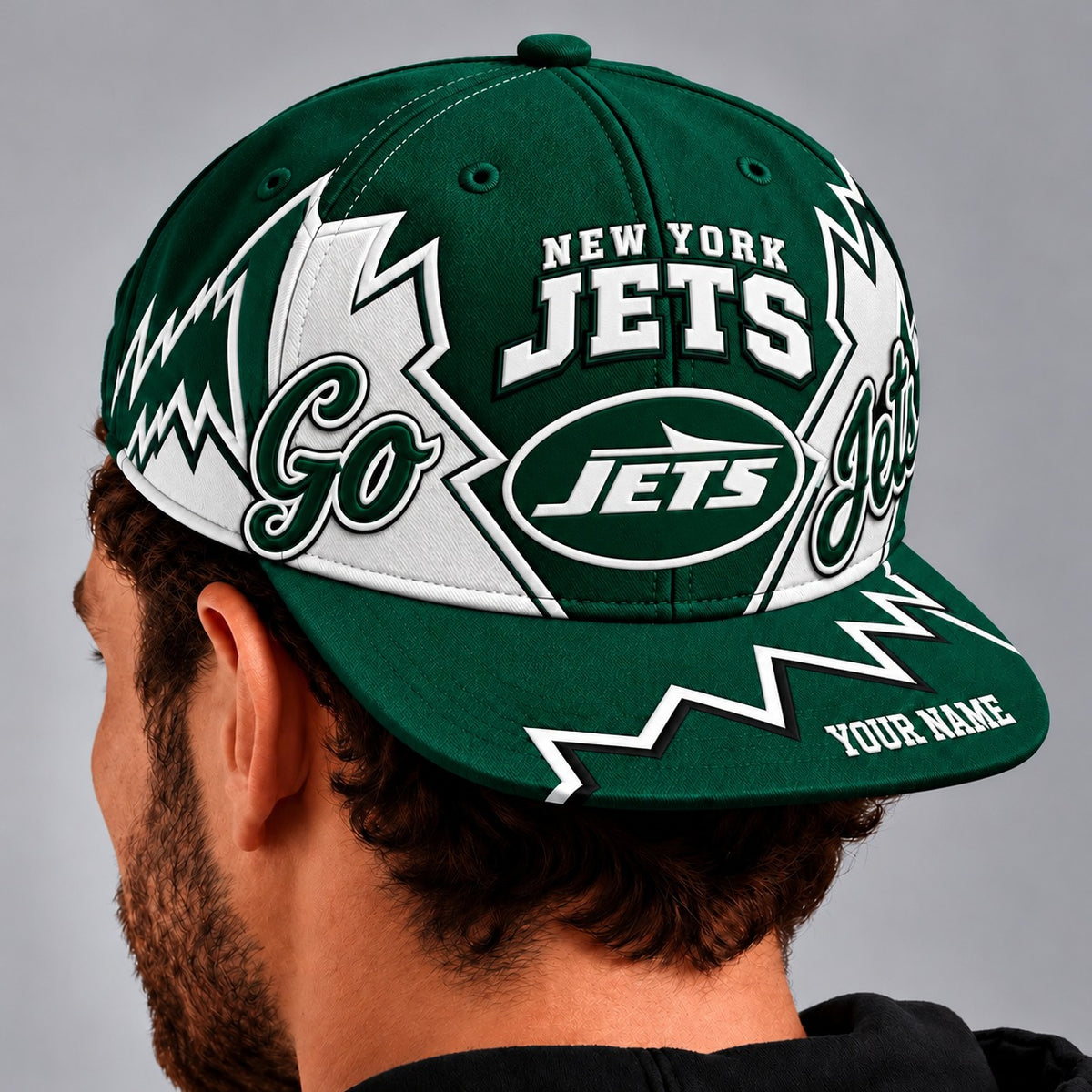 NYJ x NHL Premium Snapback Hat Personalized Gift For Fan Hockey Men Women