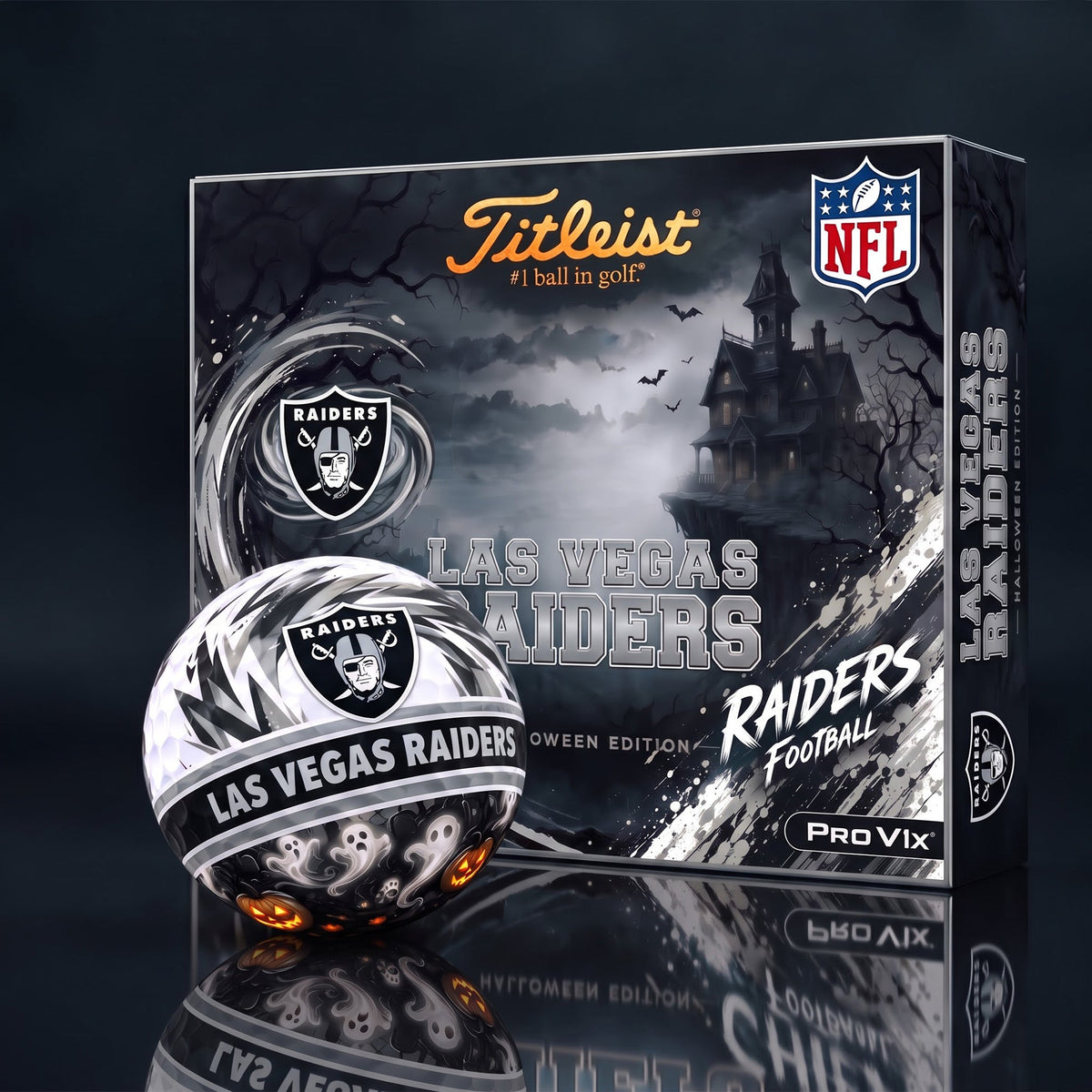 OFFICAL TITLIEST X PREMIUM NFL LV DELUXE PERSONALIZED HALLOWEEN HORROR FAIRWAY V3 GOLF BALL SET EDITION