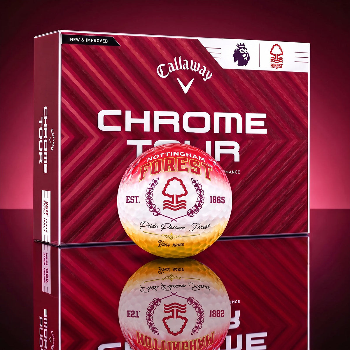 OFFICIAL CALLAWAY X PREMIUM EPL NOT BESPOKE NAME GOLF BALL LIMITED EDITION