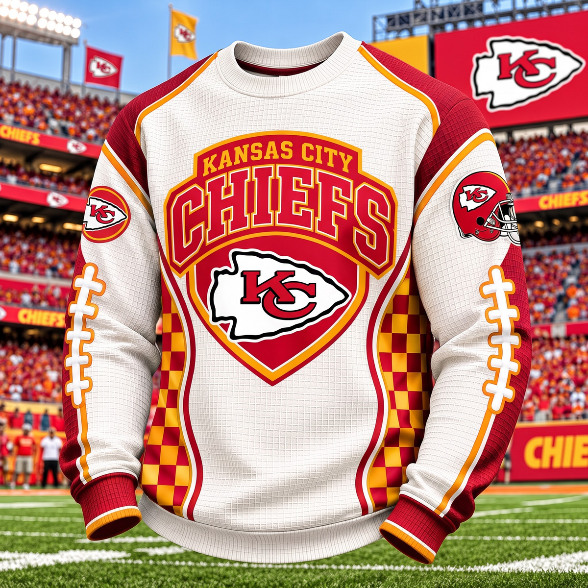 OFFICIAL NFL X PREMIUM KCC EXCLUSIVE BESPOKE CLASSIC 3D Sweatshirt EDITION
