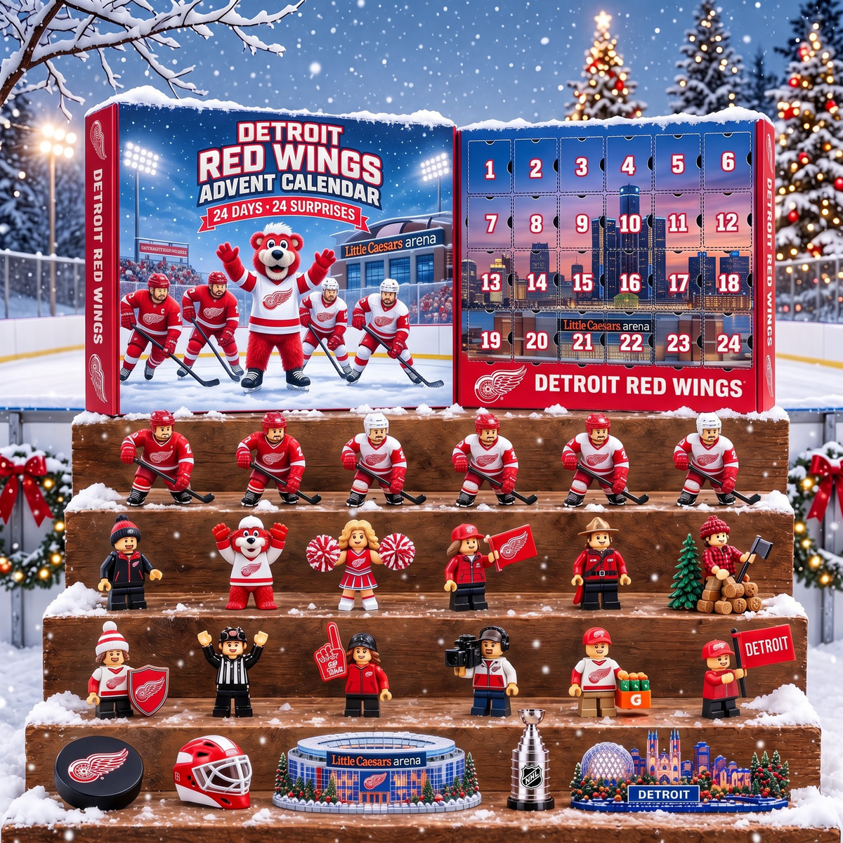 OFFICIAL NHL X PREMIUM DRW EXCLUSIVE 3D AMAZING JOURNEY 24DAYS ADVENT CALENDER FOR FAN EDITION
