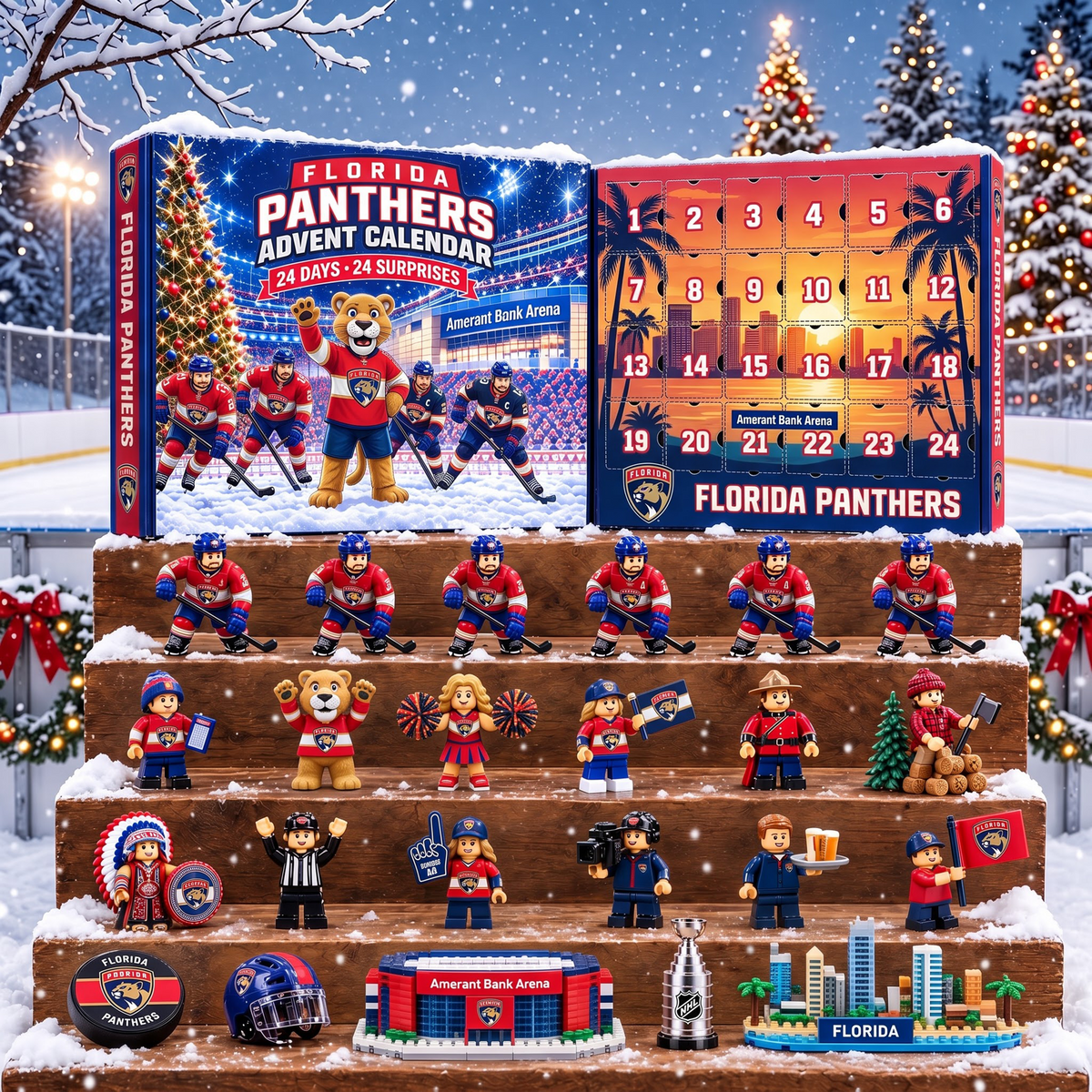 OFFICIAL NHL X PREMIUM FP EXCLUSIVE 3D AMAZING JOURNEY 24DAYS ADVENT CALENDER FOR FAN EDITION