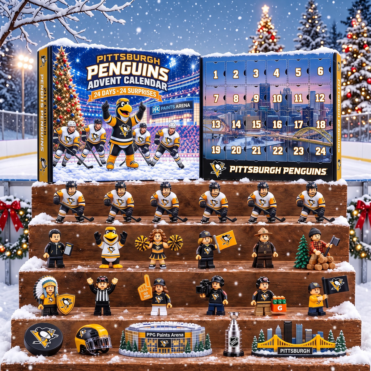 OFFICIAL NHL X PREMIUM PP EXCLUSIVE 3D AMAZING JOURNEY 24DAYS ADVENT CALENDER FOR FAN EDITION