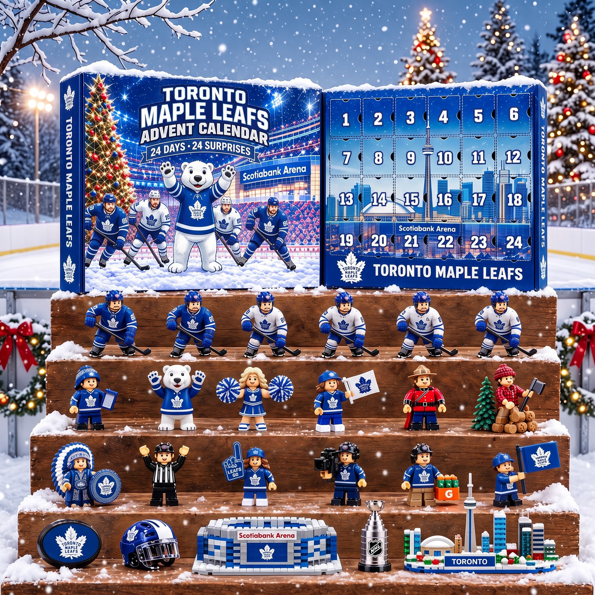 OFFICIAL NHL X PREMIUM TML EXCLUSIVE 3D AMAZING JOURNEY 24DAYS ADVENT CALENDER FOR FAN EDITION