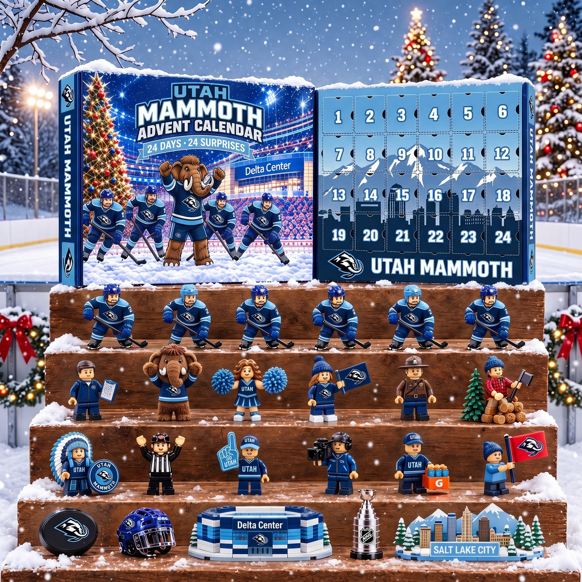 OFFICIAL NHL X PREMIUM UM EXCLUSIVE 3D AMAZING JOURNEY 24DAYS ADVENT CALENDER FOR FAN EDITION