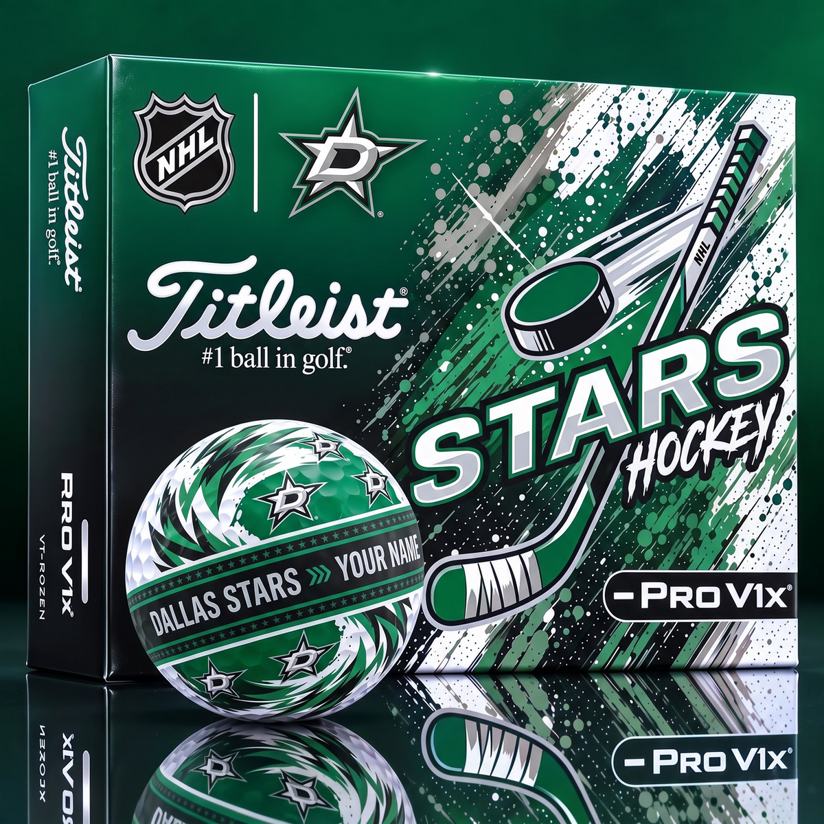 OFFICIAL TILIEST X SIGNATURE NHL DS CUSTOME NAME 3D TIE-DYE V5 GOLF BALL SET EDITION