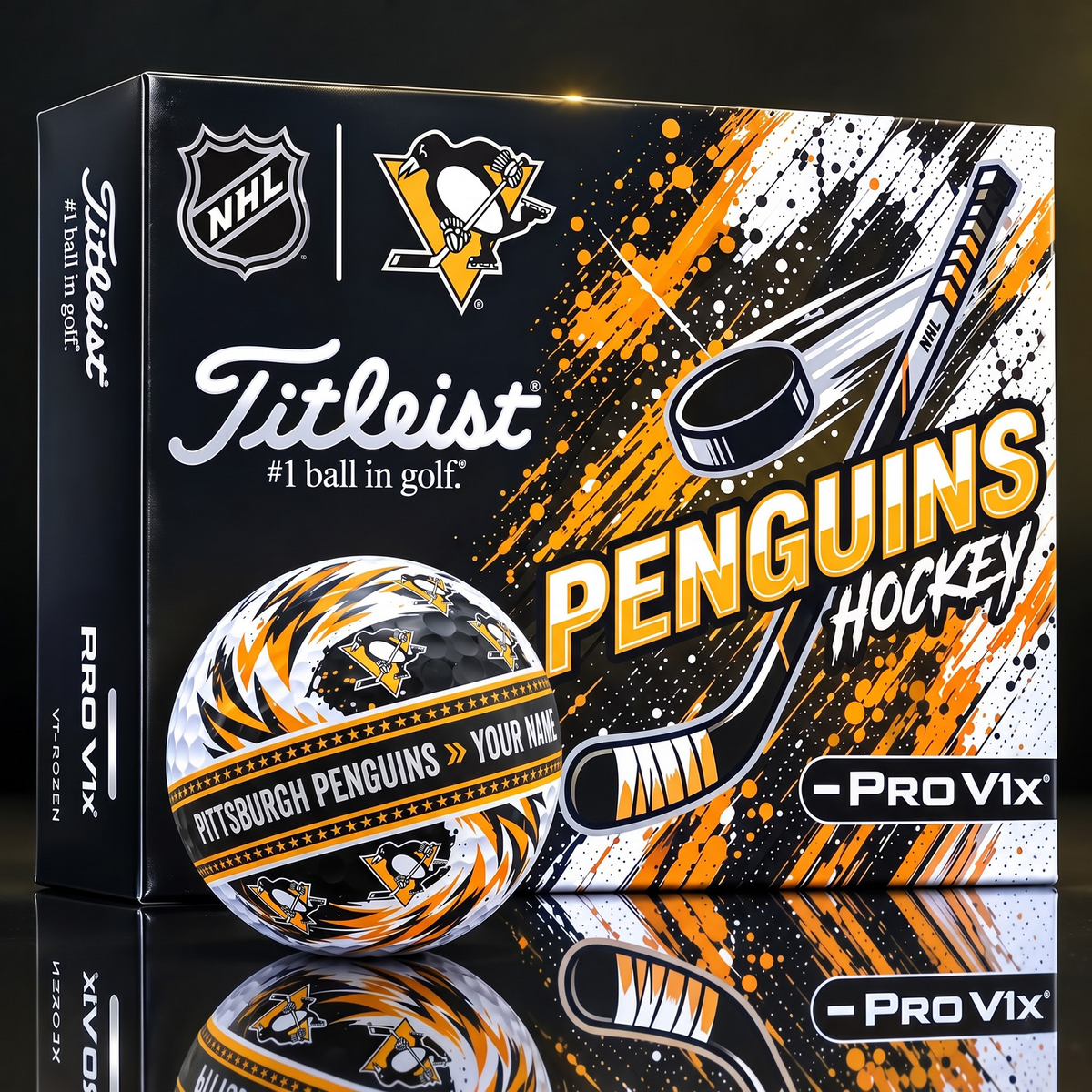 OFFICIAL TILIEST X SIGNATURE NHL PP CUSTOME NAME 3D TIE-DYE V5 GOLF BALL SET EDITION