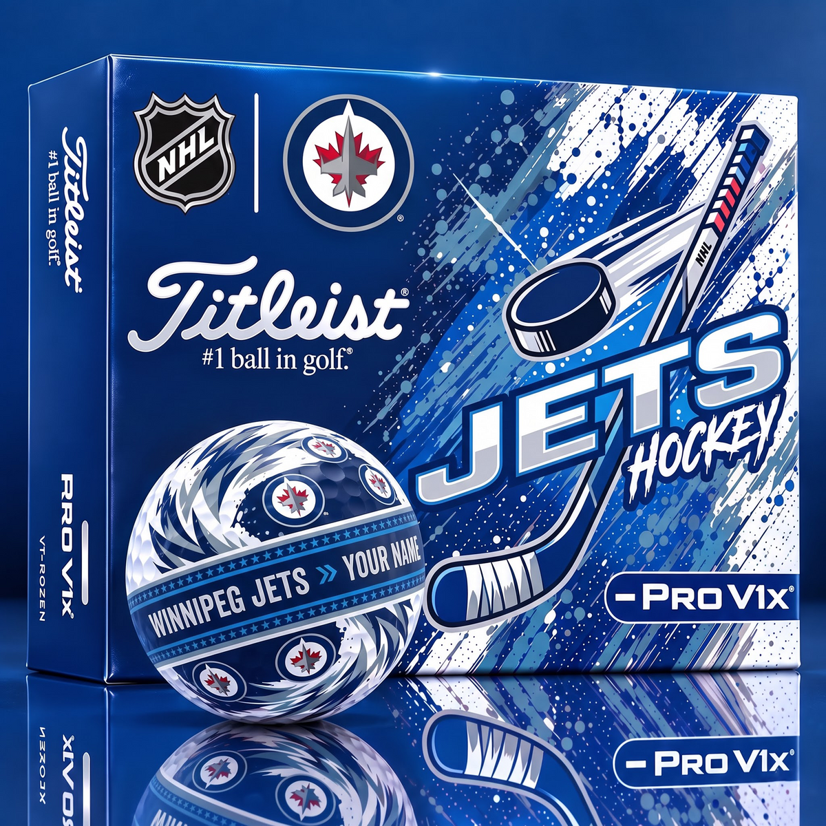 OFFICIAL TILIEST X SIGNATURE NHL WJ CUSTOME NAME 3D TIE-DYE V5 GOLF BALL SET EDITION