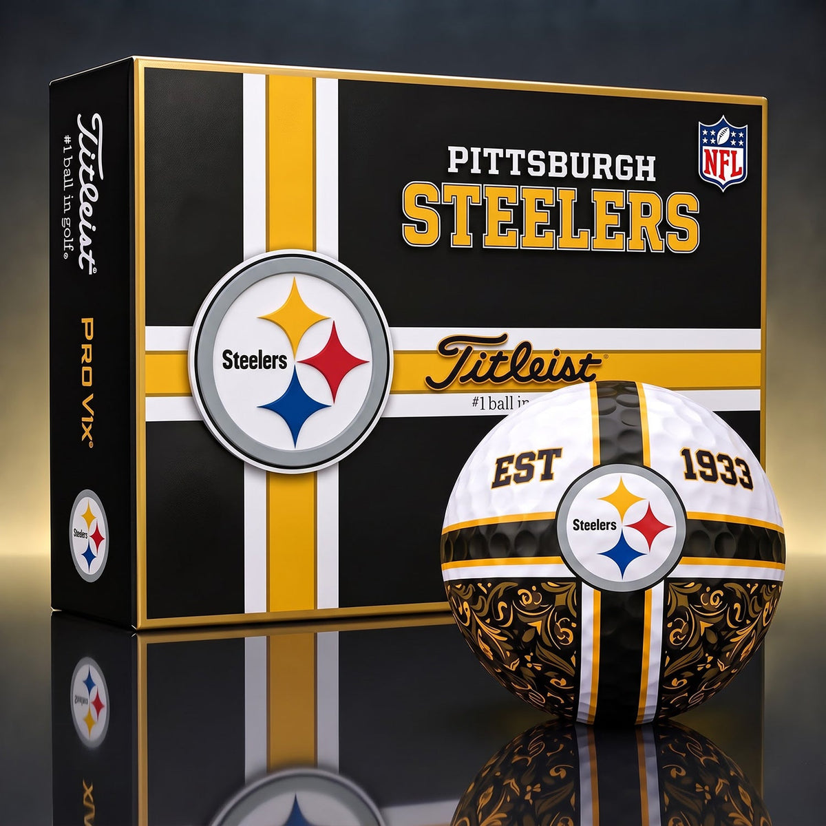 OFFICIAL TITLIEST X PREMIUM NFL PIT 3D GOLF BALL IN THE SHAPE OF A CROSS FOR FAN EDITION