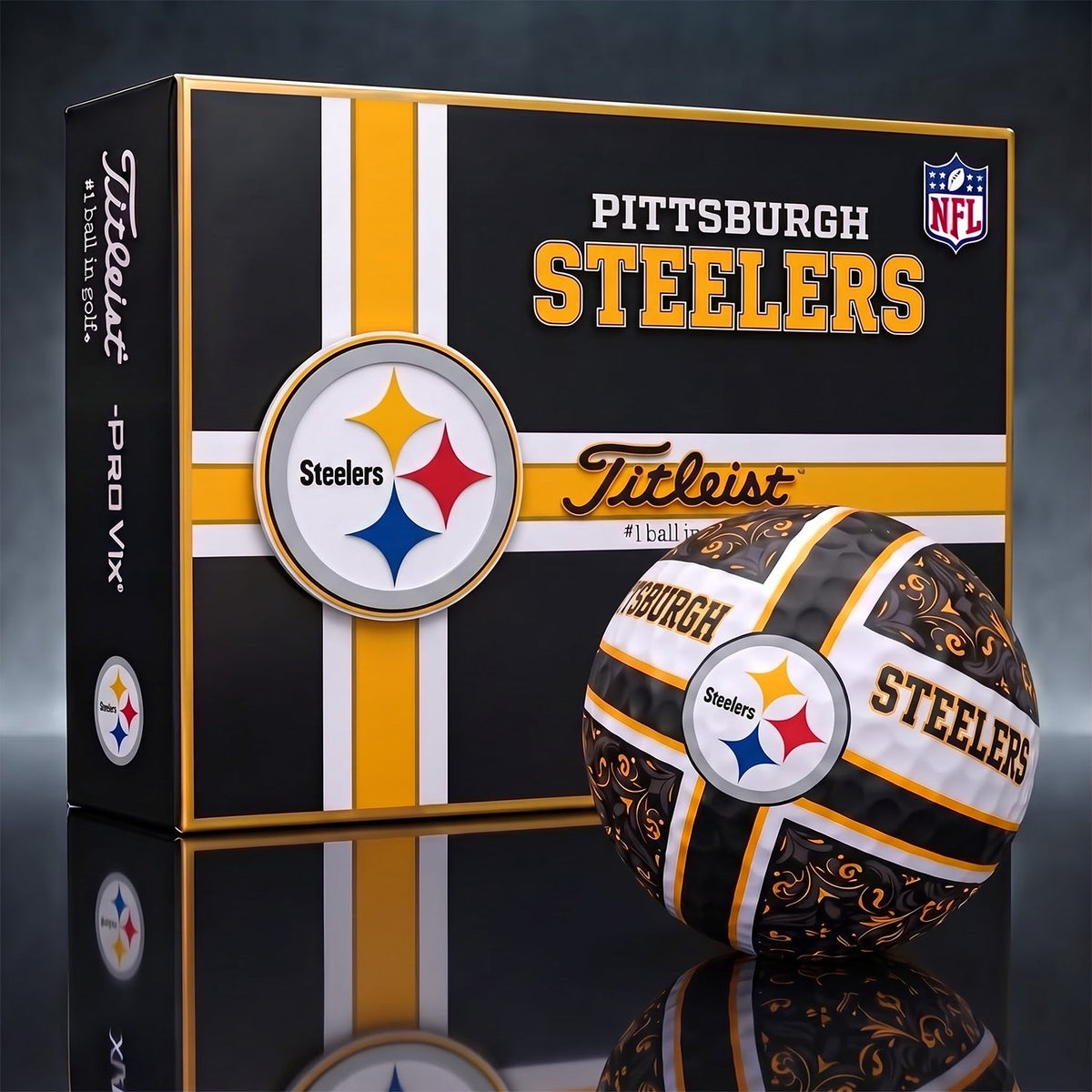 OFFICIAL TITLIEST X PREMIUM NFL PIT 3D GOLF BALL IN THE SHAPE OF A CROSS FOR FAN EDITION V2