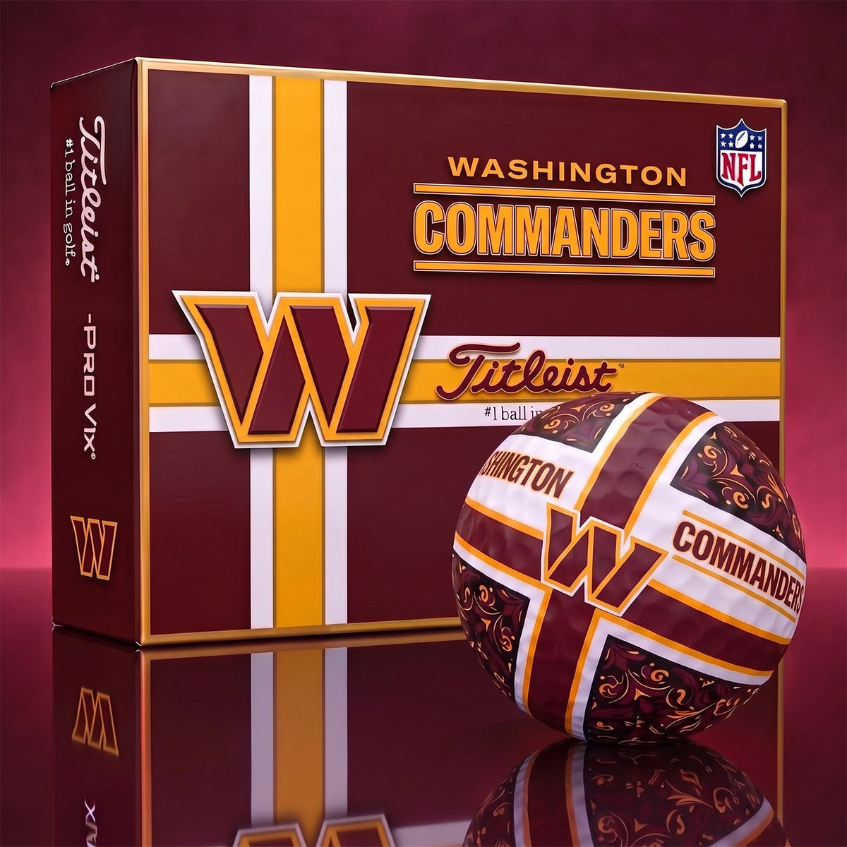 OFFICIAL TITLIEST X PREMIUM NFL WAS 3D GOLF BALL IN THE SHAPE OF A CROSS FOR FAN EDITION V2