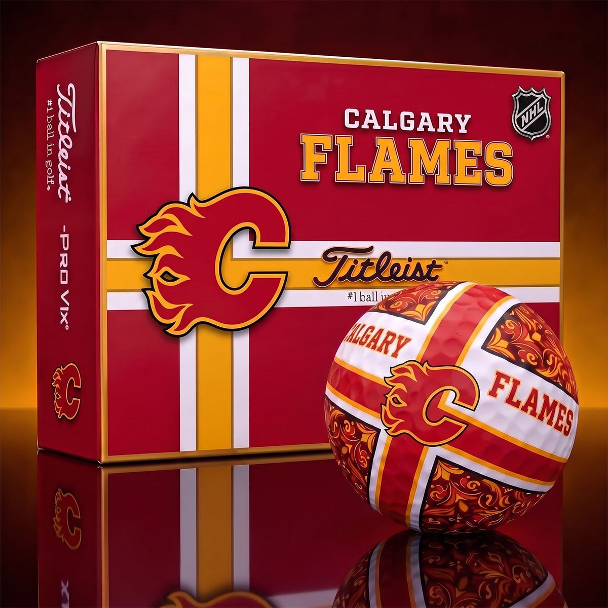 OFFICIAL TITLIEST X PREMIUM NHL CF 3D GOLF BALL IN THE SHAPE OF A CROSS FOR FAN EDITION V2