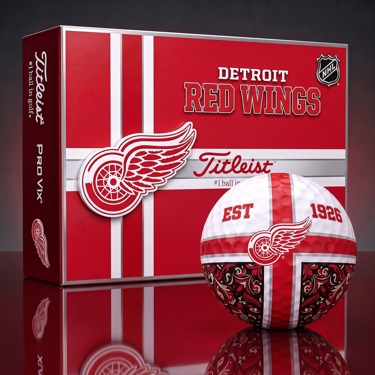 OFFICIAL TITLIEST X PREMIUM NHL DRW 3D GOLF BALL IN THE SHAPE OF A CROSS FOR FAN EDITION