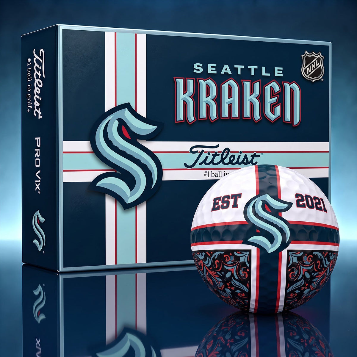 OFFICIAL TITLIEST X PREMIUM NHL SK 3D GOLF BALL IN THE SHAPE OF A CROSS FOR FAN EDITION