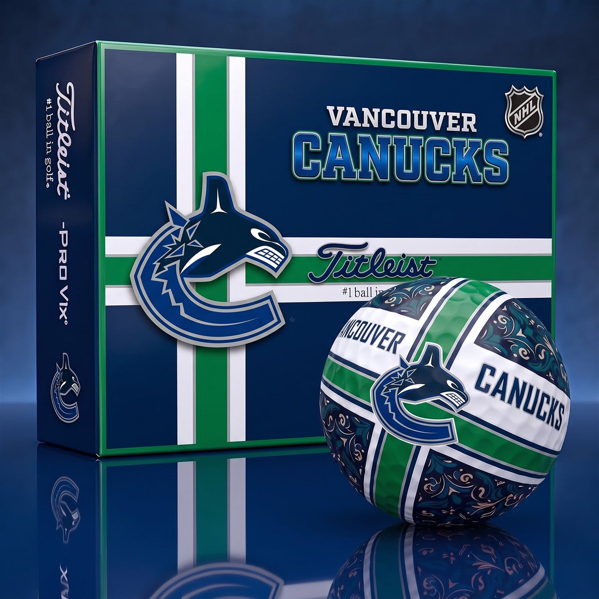 OFFICIAL TITLIEST X PREMIUM NHL VC 3D GOLF BALL IN THE SHAPE OF A CROSS FOR FAN EDITION V2
