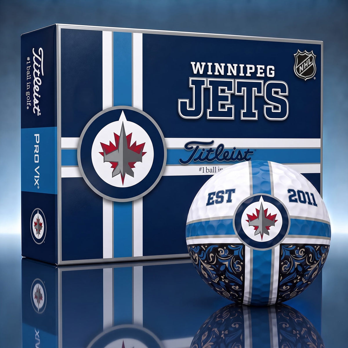 OFFICIAL TITLIEST X PREMIUM NHL WJ 3D GOLF BALL IN THE SHAPE OF A CROSS FOR FAN EDITION