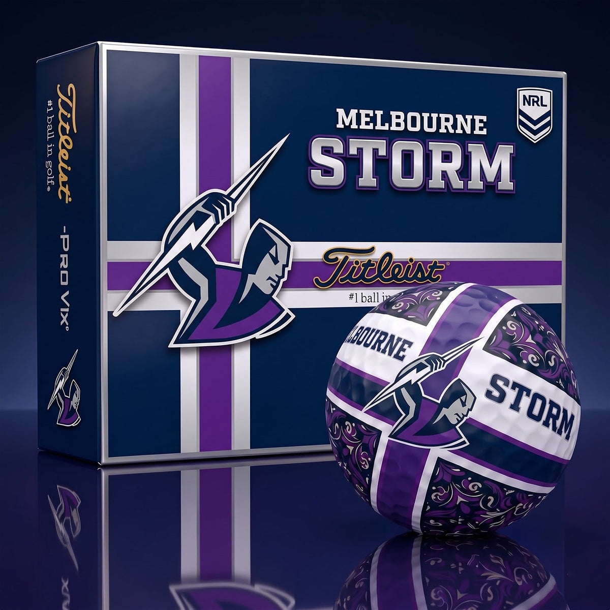 OFFICIAL TITLIEST X PREMIUM NRL MS 3D GOLF BALL IN THE SHAPE OF A CROSS FOR FAN EDITION V2