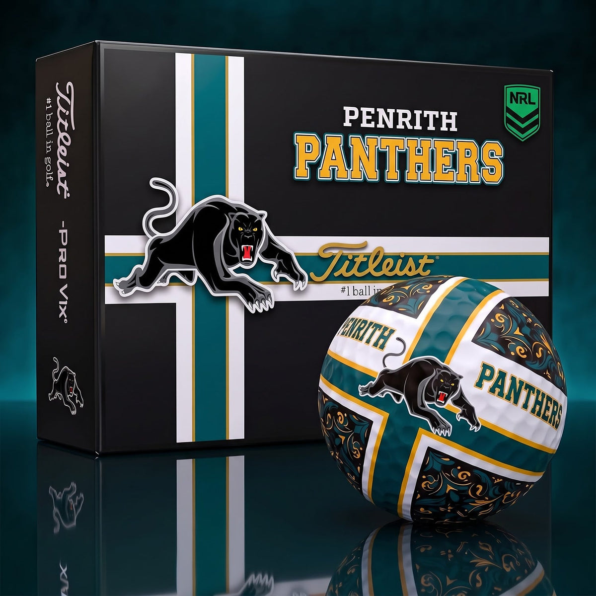 OFFICIAL TITLIEST X PREMIUM NRL PP 3D GOLF BALL IN THE SHAPE OF A CROSS FOR FAN EDITION V2