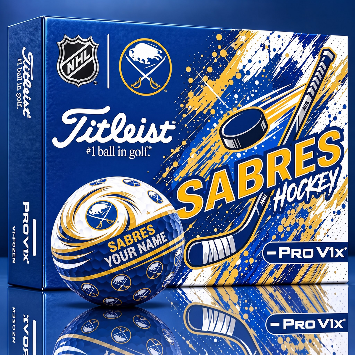 OFFICIAL TITLIEST X SIGNATURE NHL BS BESPOKE 3D TIE-DYE  V3 GOLF BALL SET EDITION