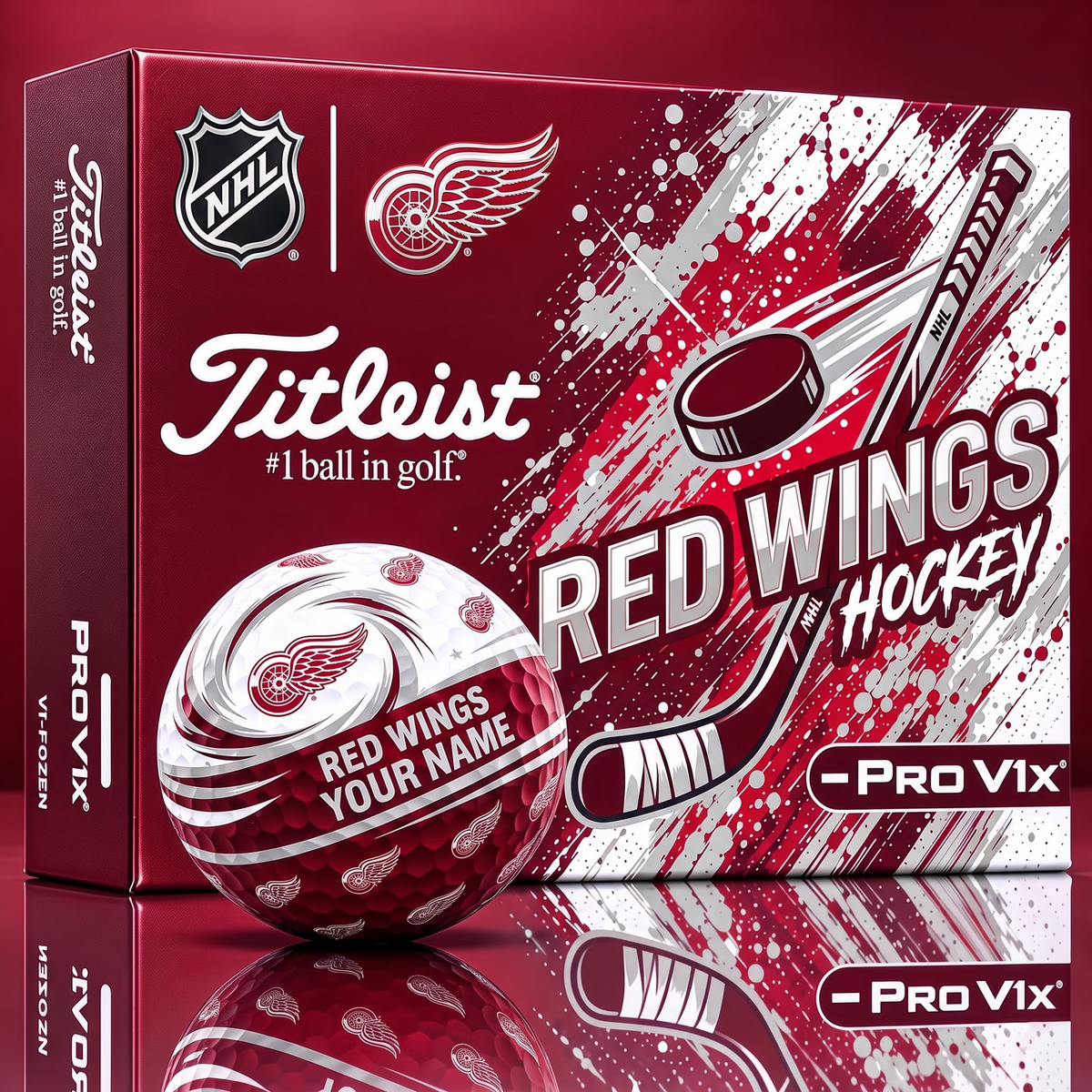 OFFICIAL TITLIEST X SIGNATURE NHL DRW BESPOKE 3D TIE-DYE  V3 GOLF BALL SET EDITION