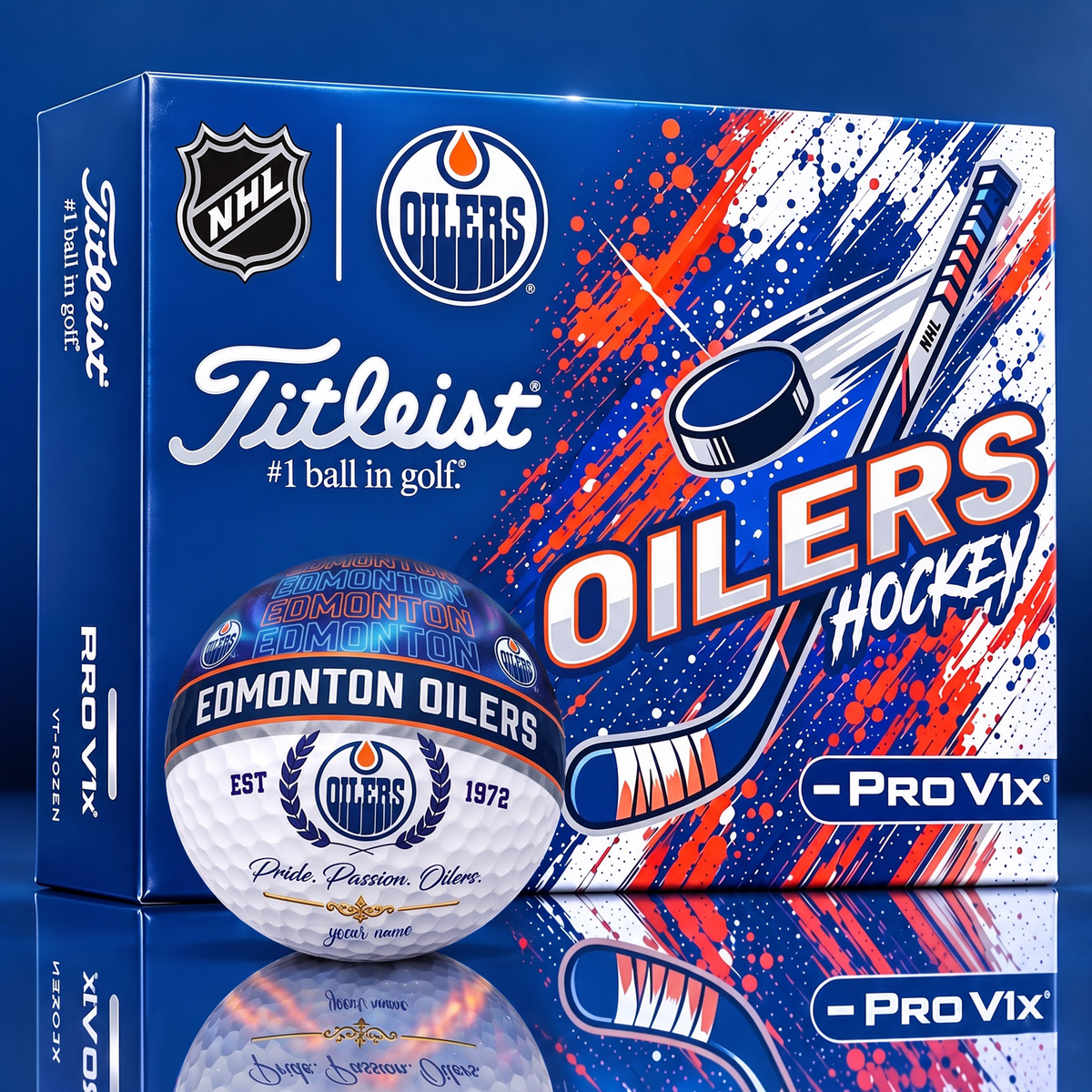 OFFICIAL TITLIEST X SIGNATURE NHL EO CUSTOME NAME 3D NEON GALAXY V3 PLUS EDITION